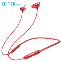 EDIFIER/漫步者 W200BT无线蓝牙耳机双耳挂脖式运动跑步挂耳式入耳式耳麦安卓通用超长待机超长续航 玛瑙红