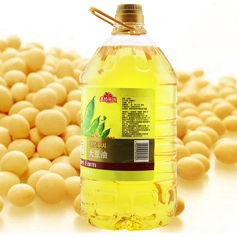 香满园一级大豆油5L大桶装非转基因家用餐饮专用油食用植物油粮油 香满园