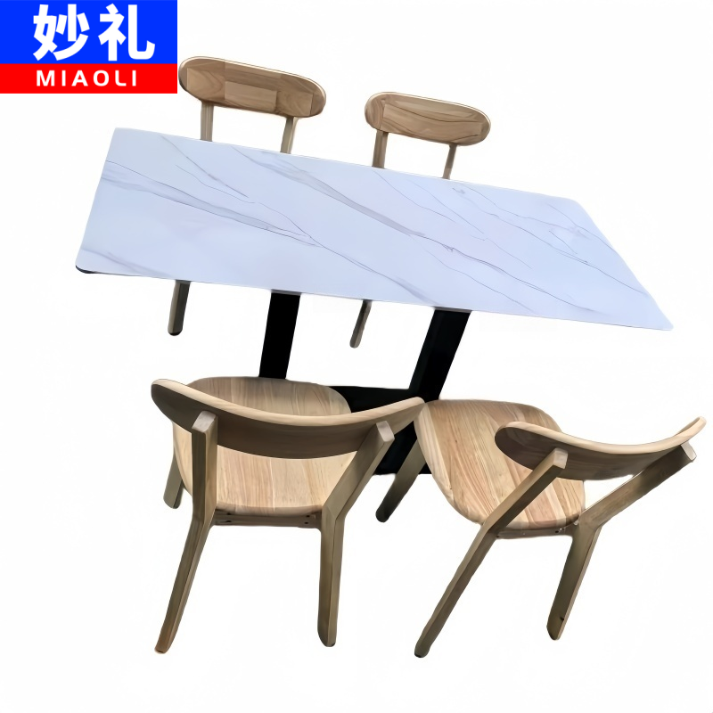 妙礼餐桌椅四椅1.4米套高清大图