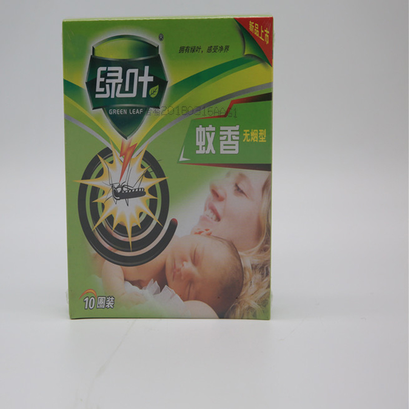绿叶(GREEN LEAF) 蚊香(无烟) -5双盘 儿童无味型GL5018(单位:盒)