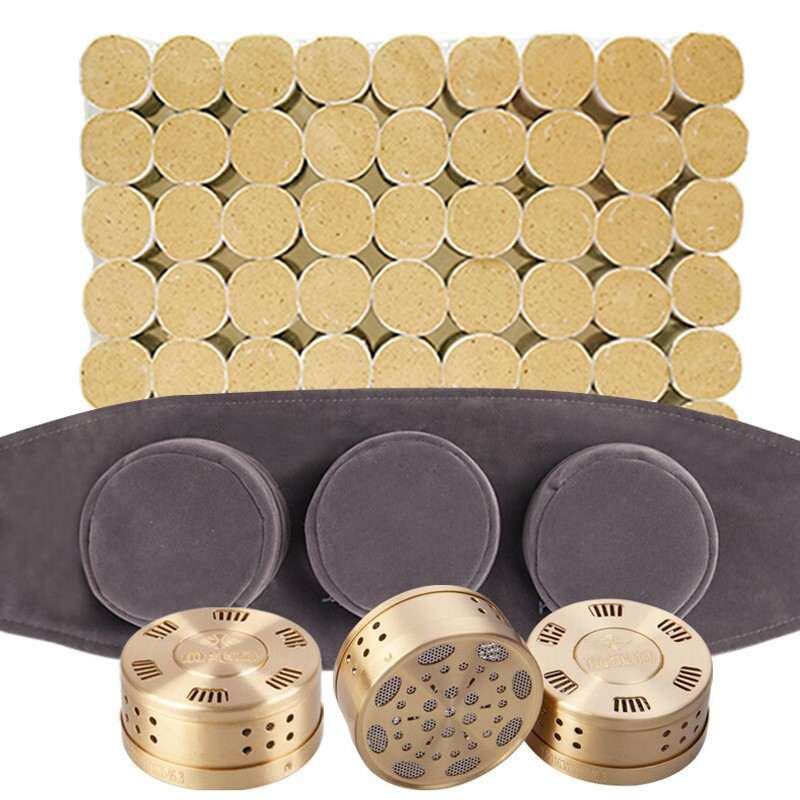 卜吻中医保健41789527763 卜吻中医保健艾灸盒随身灸艾灸无烟包纯铜艾灸仪器家用艾条艾柱颈椎艾灸盒三联无烟包 艾柱1盒 54柱 价格图片品牌报价 苏宁易购卜吻中医保健旗舰店