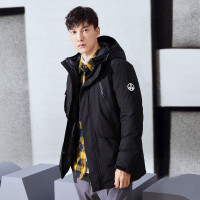 AYR01031001-拓路者冬季羽绒服男短款可拆卸三合一羽绒衣加厚加绒保暖连帽外套