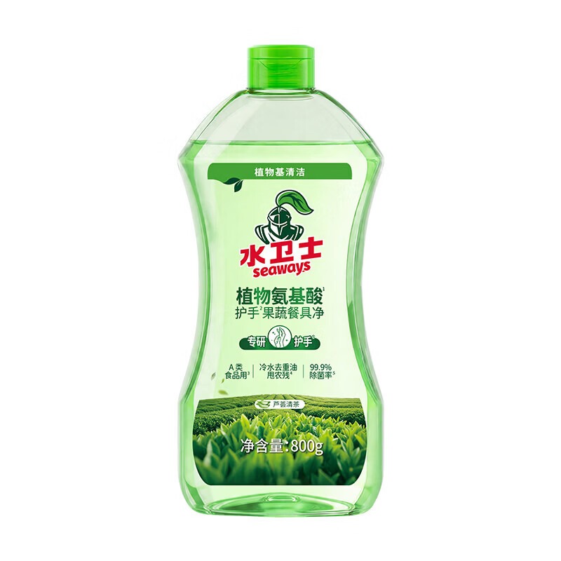 水卫士 植物氨基酸护手果蔬餐具净 800g/瓶