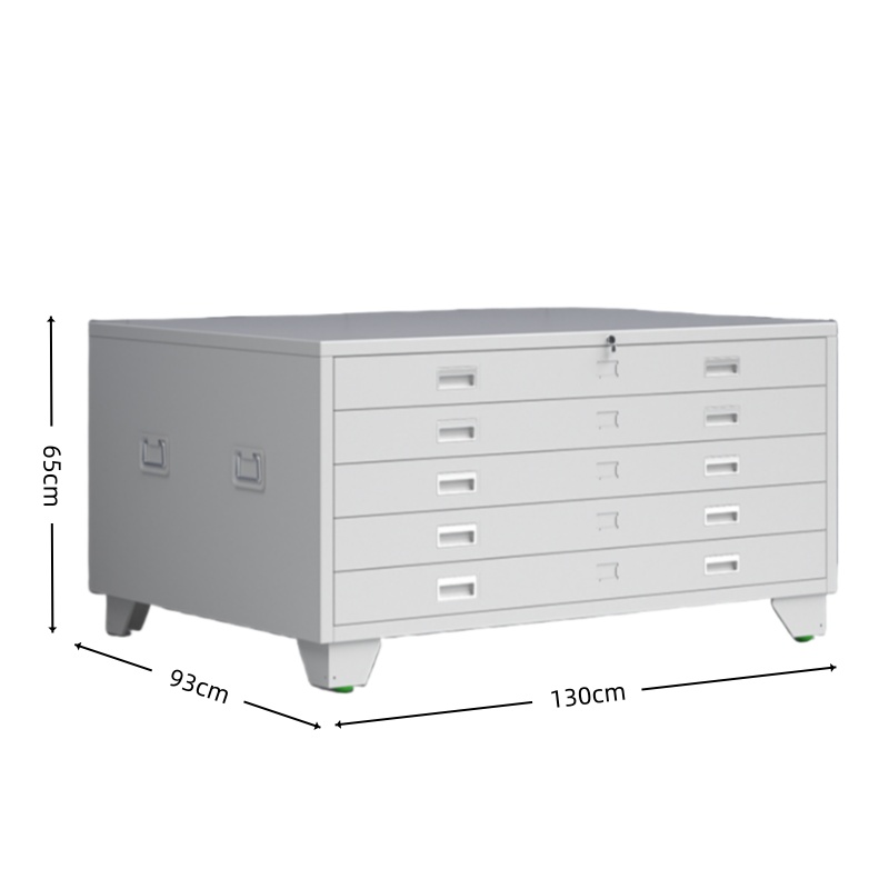 智叶舟图纸收纳柜五抽130*93*65cm台高清大图