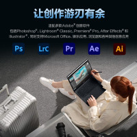华硕灵耀Pro14 14.5英寸13代标压2.8K 120Hz OLED高性能笔记本电脑 曜夜黑 13代标压i9 32G 1T RTX4070