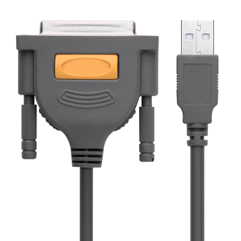 晶华 USB转DB25并口打印线 免驱动 1米 单个装