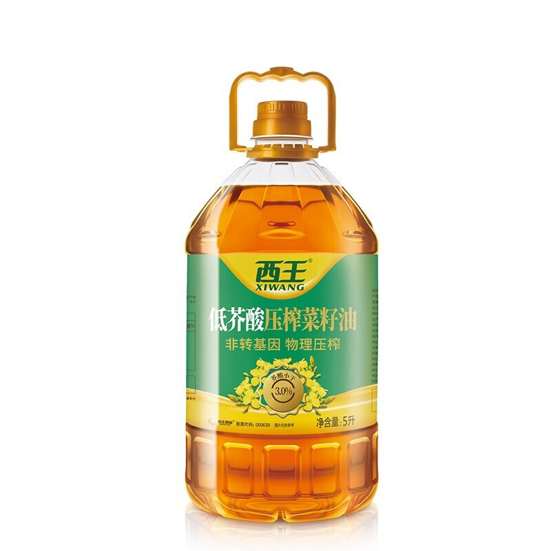 西王低芥酸压榨菜籽油5l