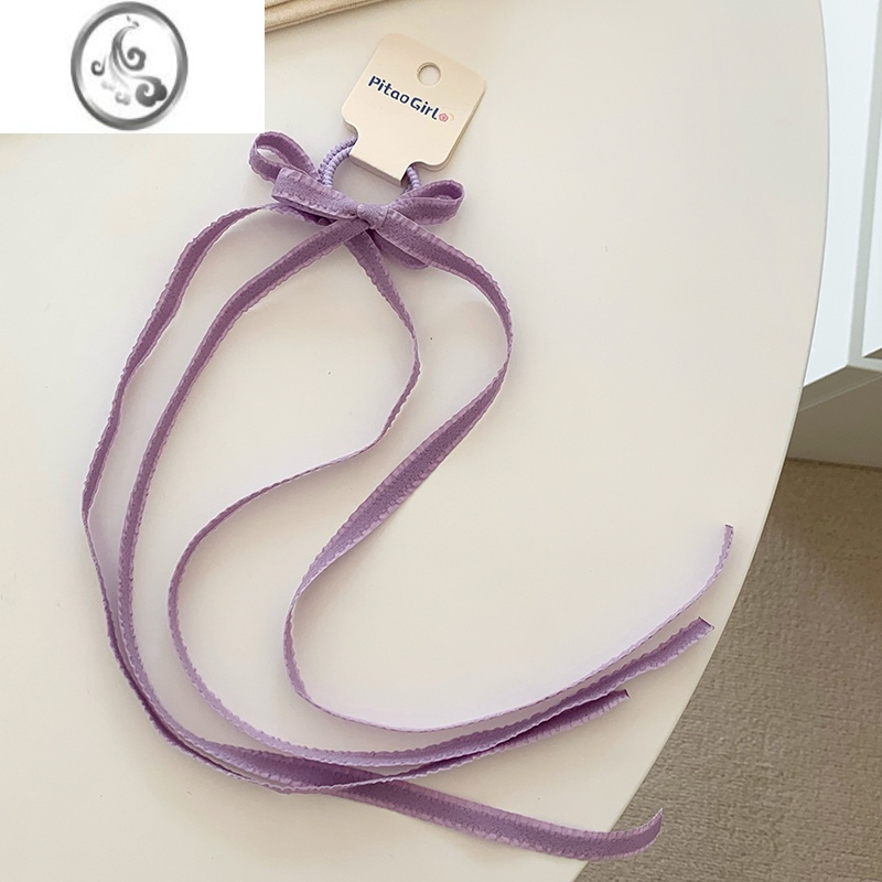 jimi蝴蝶结头绳编发丝带绑发头饰网红双马尾飘带扎头皮筋新款ins发圈