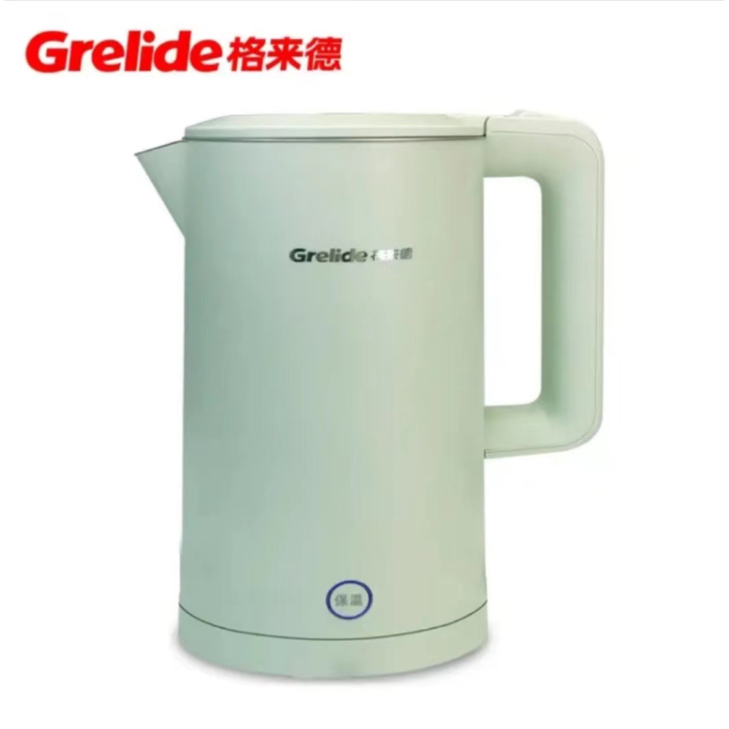 格来德 (Grelide) 电热水壶烧水壶家用电水壶双层防烫1.7升大容量55°恒温-D2818K