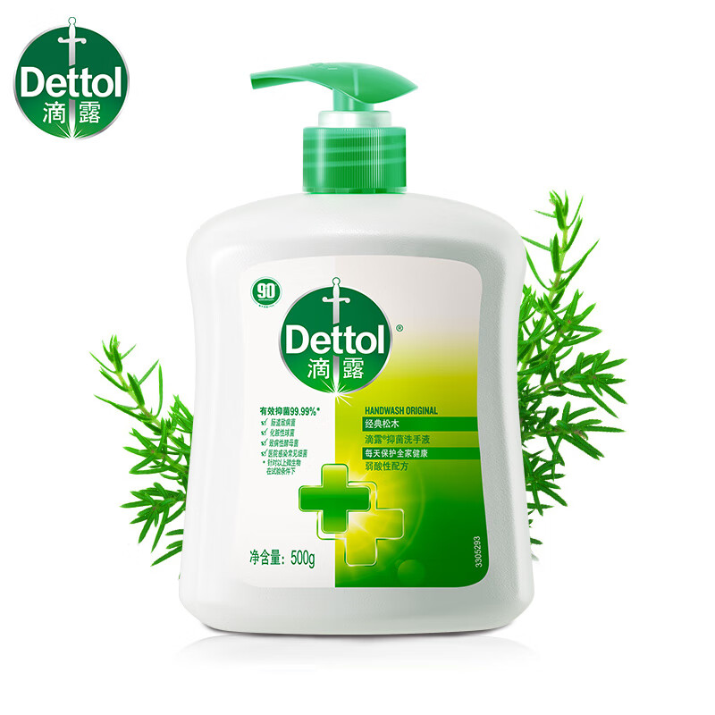 滴露-洗手液植物呵护500g