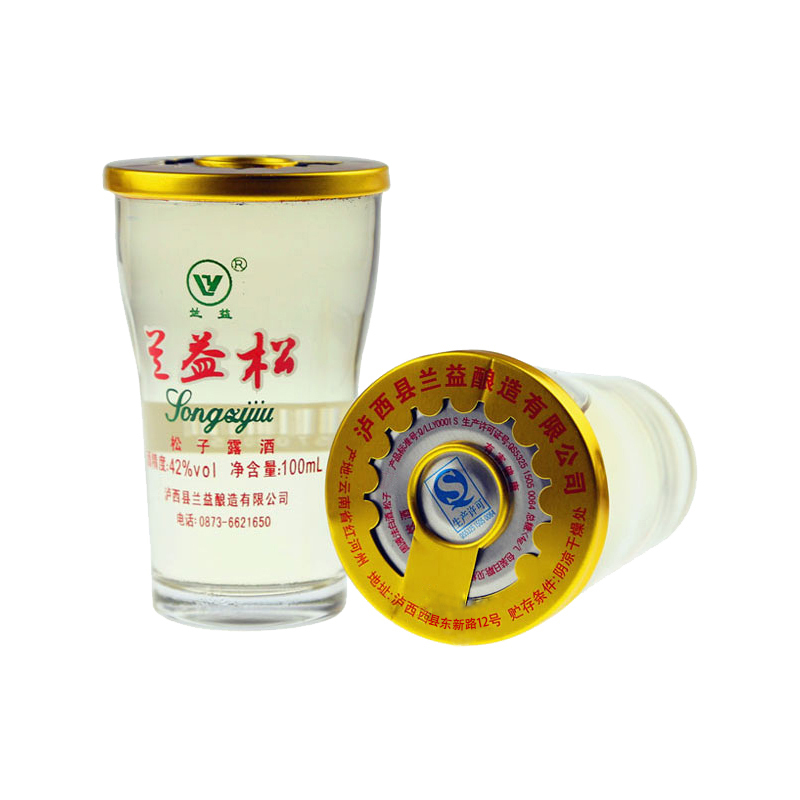 42°兰益松松子露酒 100ml*12杯 云南白酒