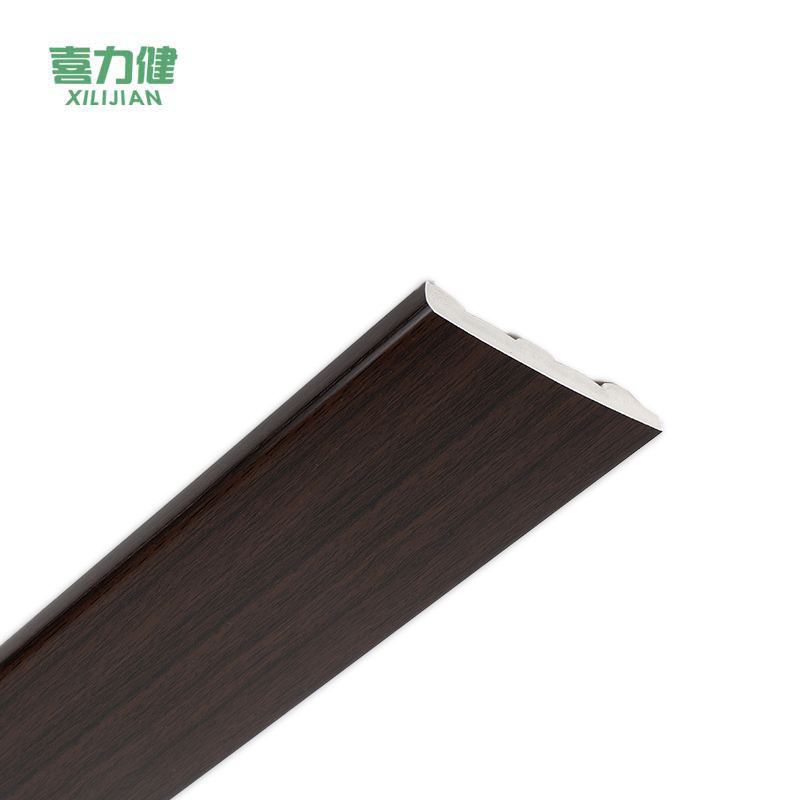 喜力健 PVC实心踢脚线 长3M*高4CM*厚10MM-黑胡桃 根高清大图