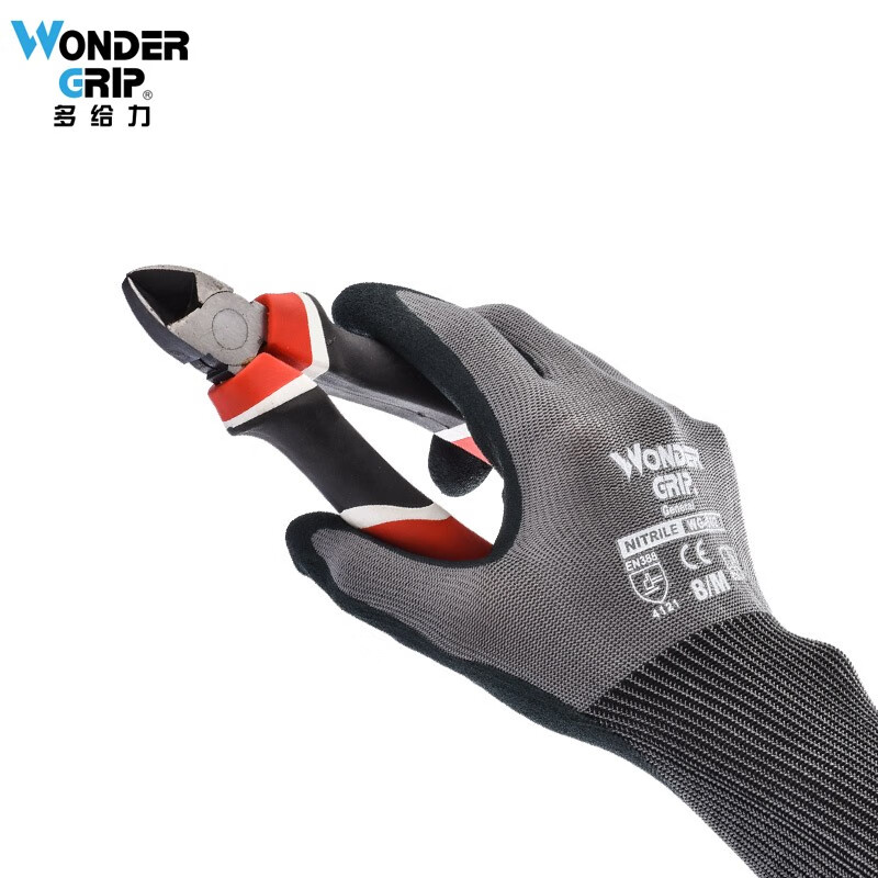 多给力(Wonder Grip) WG-502舒适型防滑耐磨手套工业园艺丁腈涂掌浸胶透气 1副 8/M高清大图