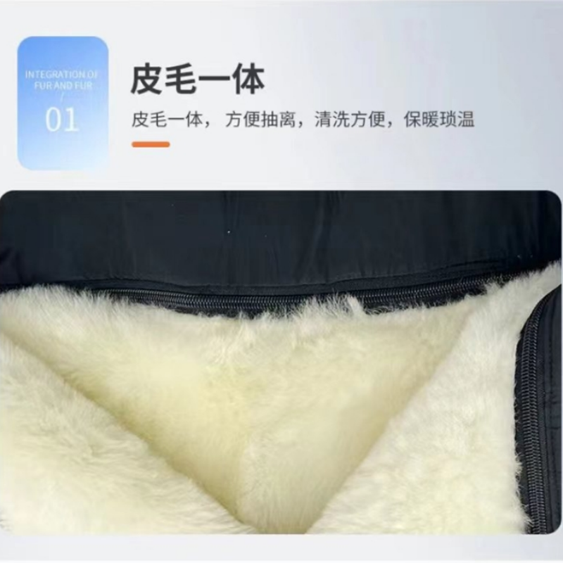 铂牛 防寒羊剪绒裤子 S-XXXL 条高清大图