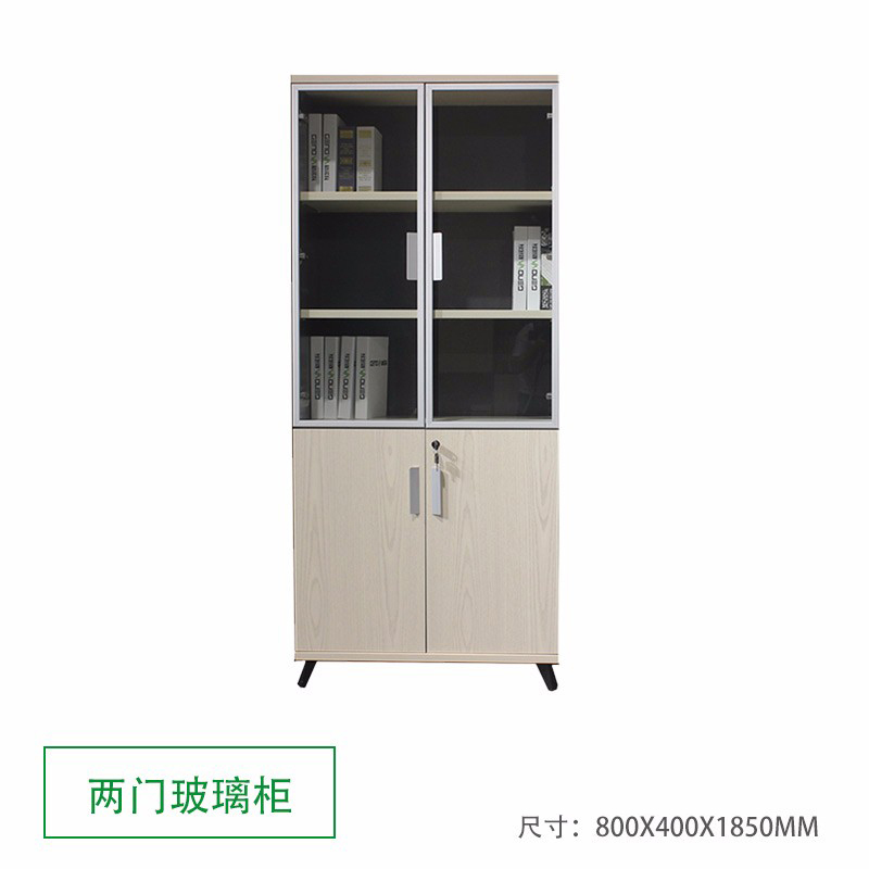 鑫金虎 办公家具办公室文件柜落地柜简约现代资料2门柜档案柜架木质组合高柜落地柜高档办公柜