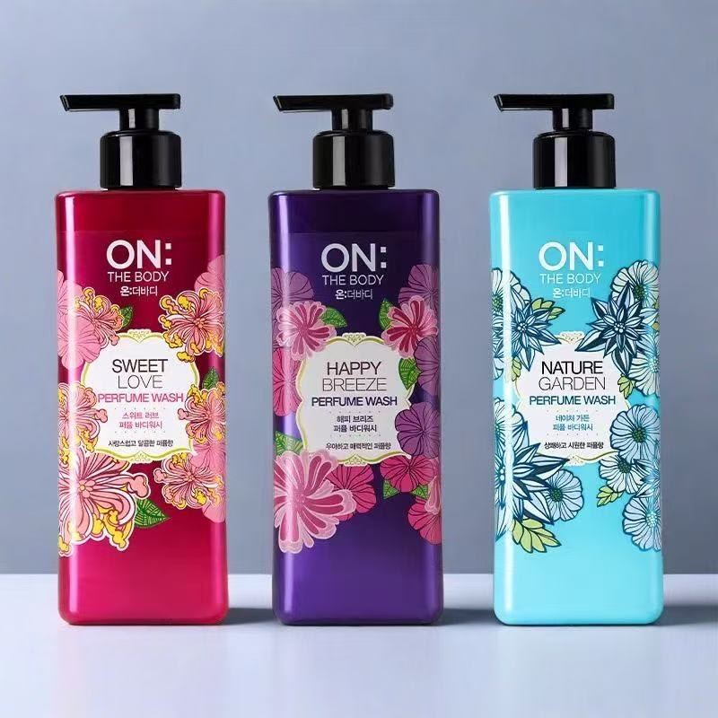 LG安宝笛香水滋润美肌持久留香补水保湿韩国进口沐浴露500ml 紫色高清大图