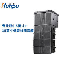 润普Runpu国产化专业双6.5英寸+15英寸低音线阵音箱报告厅大礼堂会议无缘音箱套装组合RP-XZS600-5