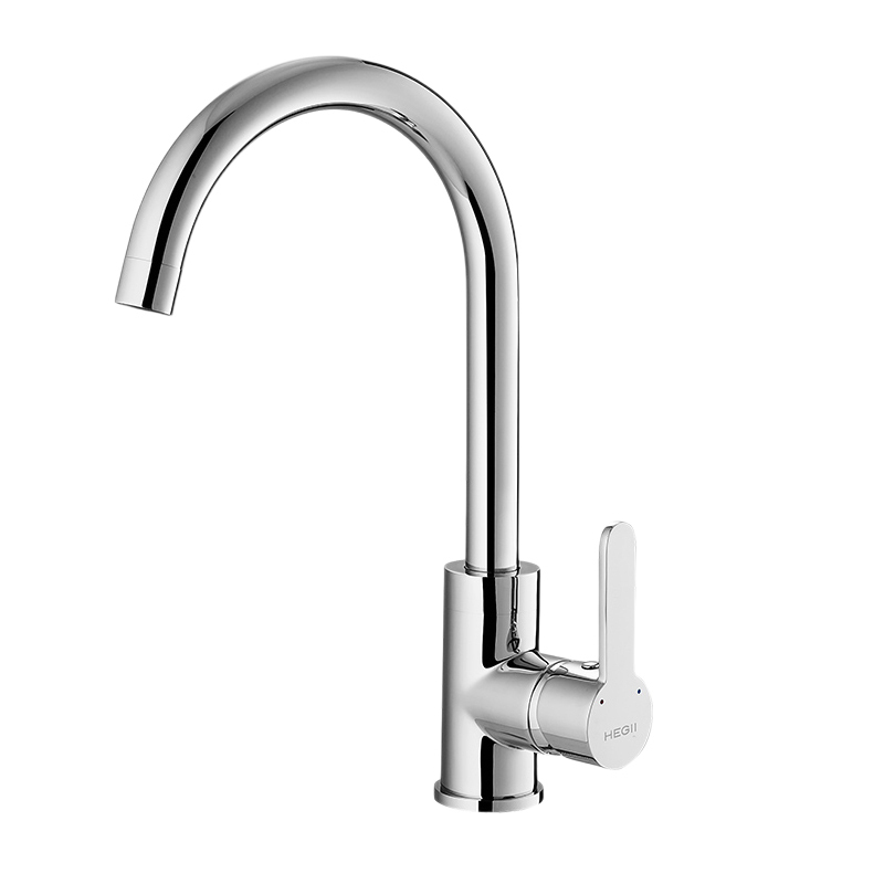 恒洁(hegii)卫浴铜材厨房水龙头冷热单孔洗菜盆水槽龙头 hmf123-411