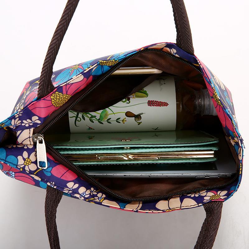 太阳花单肩包双肩单肩牛津纺牛津布便当包饭盒休闲妈咪手提女小拎布包