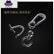网红ins创意扣子防丢电话DIY挂件手机号码牌编织绳子汽车钥匙扣链 FISH BASKET