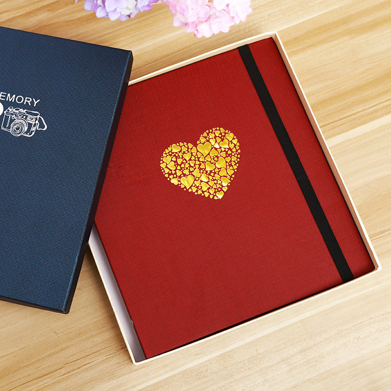 自粘覆膜相册本diy手工自制创意粘贴式情侣浪漫相薄照片纪念册三维