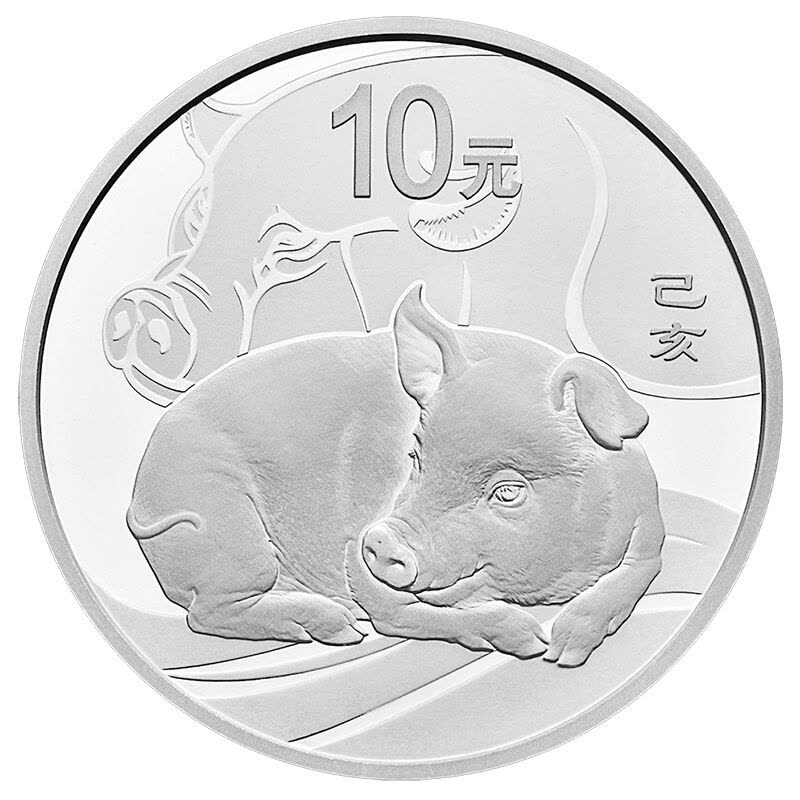 惠聚天下中国金币2019年猪年金银币生肖纪念币猪年本色金银币3克本色