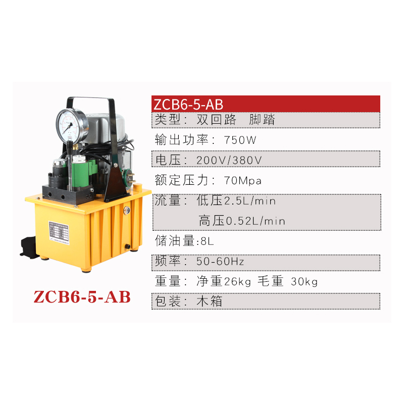 SHANGTIE 双回路电动泵电磁阀 ZCB6-5-AB/台高清大图