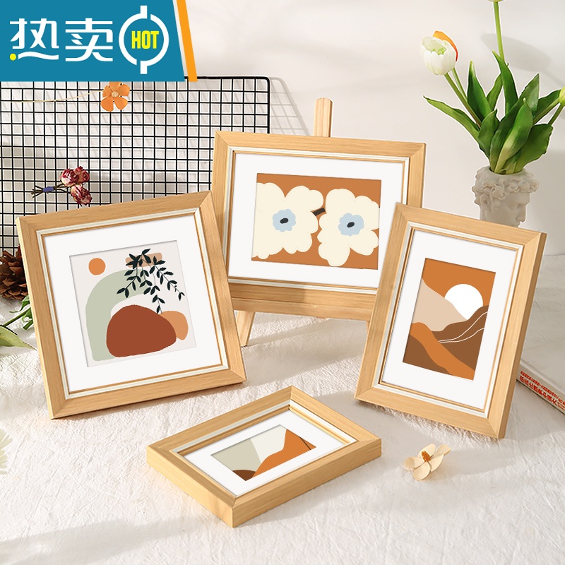 敬平小清新相框摆台6七7寸8儿童照片10创意摆件装裱a4A3画框挂墙像架5 淡绿色 10寸可摆可挂[可放20.3*25.高清大图