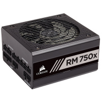 美商海盗船RM750x额定750W全模组电脑电源80PLUS金牌低噪音十年质保台式机电源游戏主机电源