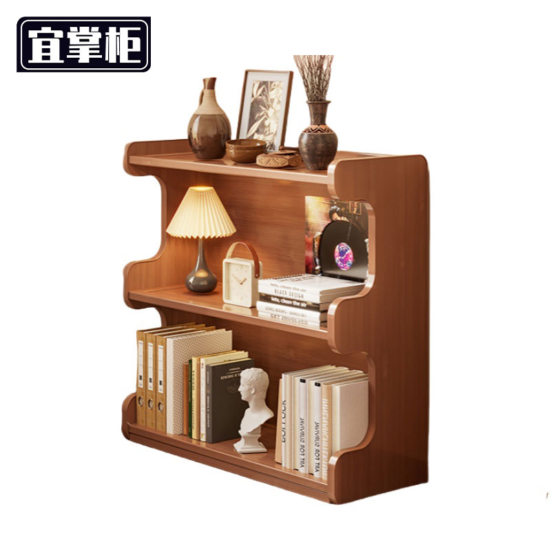 宜掌柜 木质书架 60cm三层 个高清大图