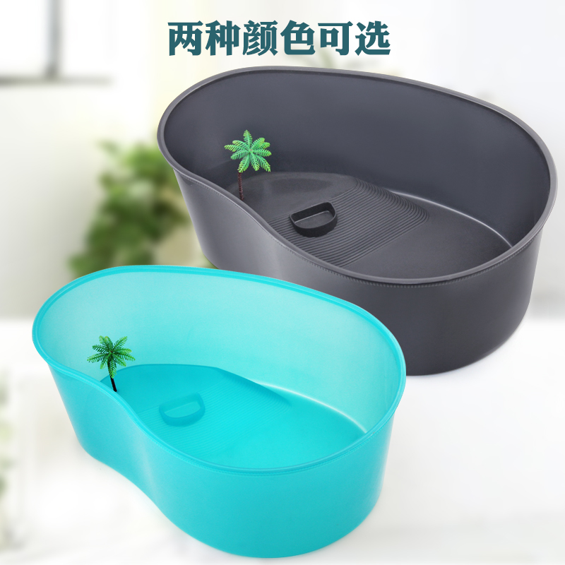 乌龟缸带晒台养饲养专用缸房子盆巴西家用盒箱别墅造景大型小型缸高清大图