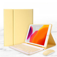 酷愛果适用于iPad6/7/8/9苹果平板皮套10.2air2保护套蓝牙键盘鼠标air310.5带休眠pro9.7防摔