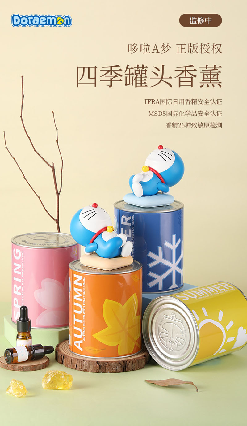 洛克(ROCK) RAM0019 哆啦a梦公仔创意摆件机器猫手办 四季罐头高清大图