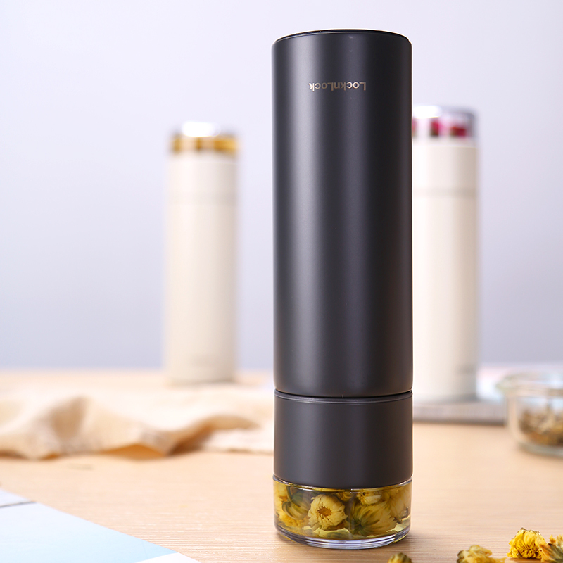 乐扣乐扣（LOCK&LOCK）品茗茶水分离保温杯330ML灰色LHC4232DGRY