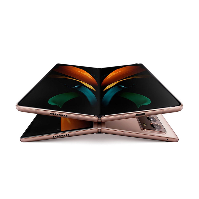 [货已入库]2020年新款 三星Galaxy Z Fold2 5G 12GB+256GB 迷雾金 7.6英寸折叠屏五摄大容量电池 三星折叠屏 2代 5G手机 韩版