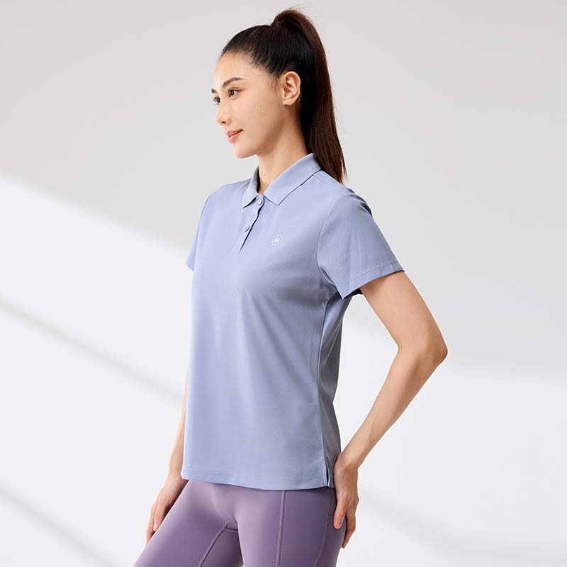 361°翻领T恤女夏季新款速干瑜伽健身运动服女士透气轻薄POLO衫662524105V高清大图