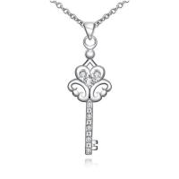 N082 N106 Silver Necklace 女长款百搭韩国版复古钥匙项链配饰品送女朋友七夕情人节礼物