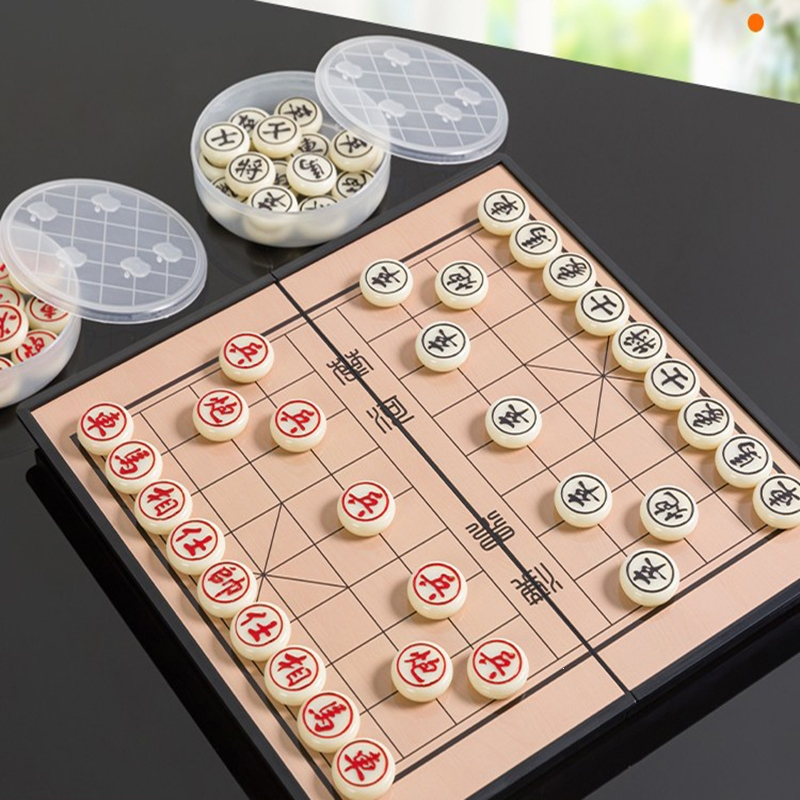 闪电客象棋小学生儿童磁铁磁力磁性磁吸中国橡棋子便携式像棋带棋盘