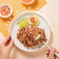袋鼠先生 即食拉丝牛肉块健身代餐酱卤牛肉熟食高蛋白开袋速食休闲零食 [600g牛肉]黑胡椒味120g*5袋