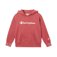 Champion/冠军男女童混纺加绒连帽套头衫经典logo图案高端儿童卫衣/帽衫