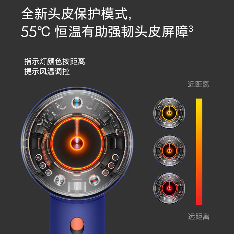 戴森(DYSON)HD16 全新智能吹风机 Supersonic 电吹风 负离子 速干护发 礼物推荐 HD16湛蓝紫