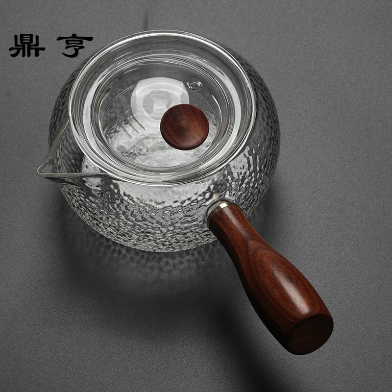 鼎亨玻璃煮茶壶 耐高温水壶家用泡茶壶过滤玻璃茶具功夫茶配 耐热