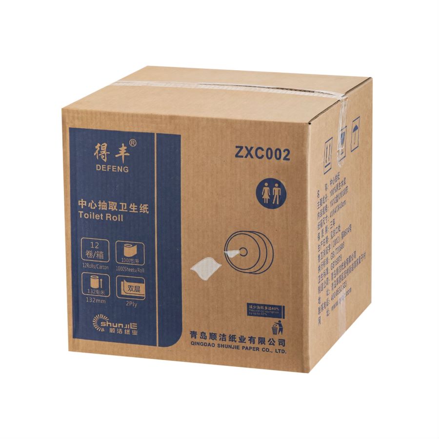 得丰中心抽取卫生纸 1箱12盘/箱