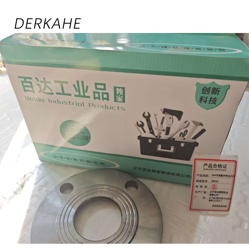 DERKAHE 304不锈钢平焊法兰片 DN32 个高清大图