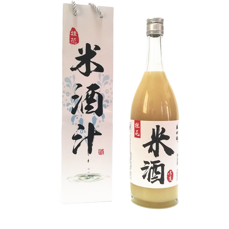 桂花米酒糯米酒苏州特产苏州桥米露750ml 6瓶整箱装5度图片 高清实拍大图 苏宁易购