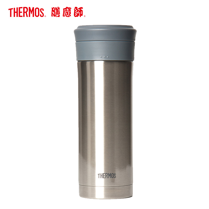 膳魔師(THERMOS)保温杯TCMK-500带茶漏泡茶杯500ML水杯304不锈钢车载办公商务不锈钢色SBK家用/通用高清大图