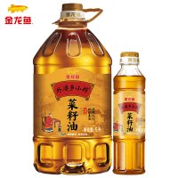 金龙鱼外婆乡小榨非转基因菜籽油5L/桶香浓物理压榨工艺地道香醇食用油精选优质油菜籽纯物理小榨工艺风味纯正地道清香浓少油烟