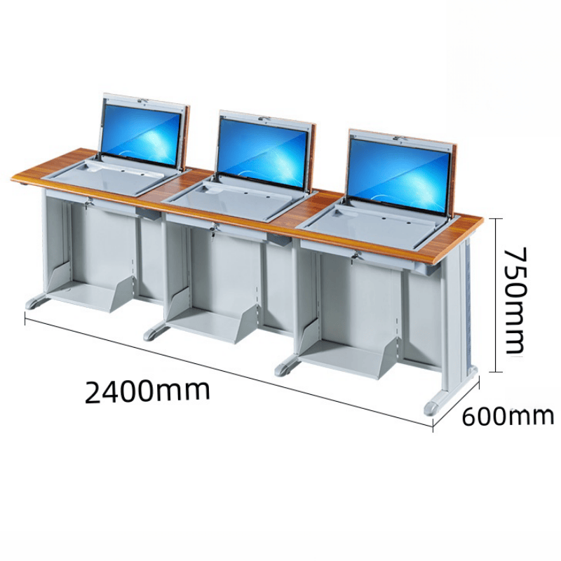 鑫木樽翻转电脑桌240cm张高清大图