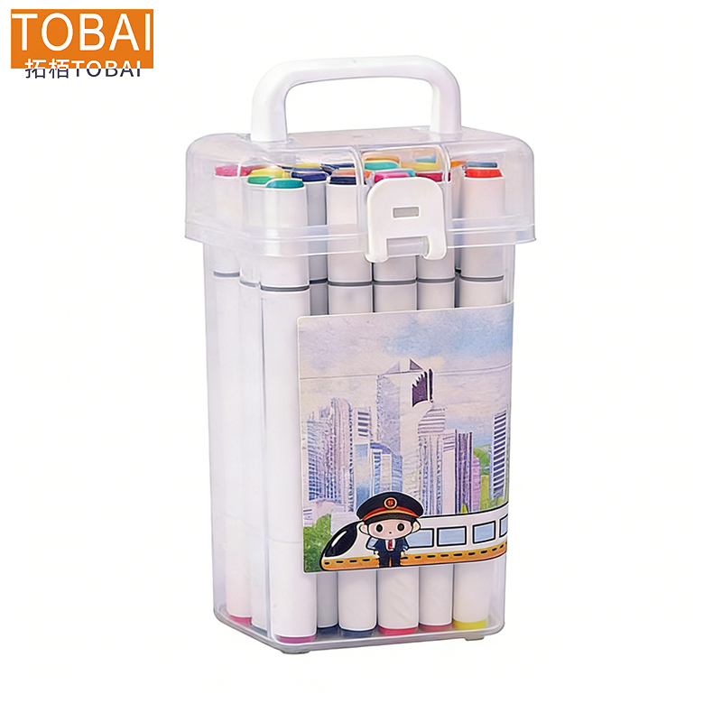 拓栢 路外宣传水彩笔可定制24色 T-24S 盒高清大图