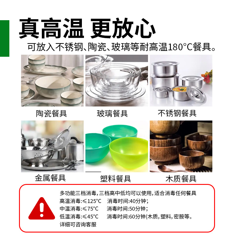 意黛斯 商用消毒柜热风循环立式高温双开门单位食堂餐厅用可调温调时不锈钢消毒碗柜YDS-XDR120-K19SJL高清大图